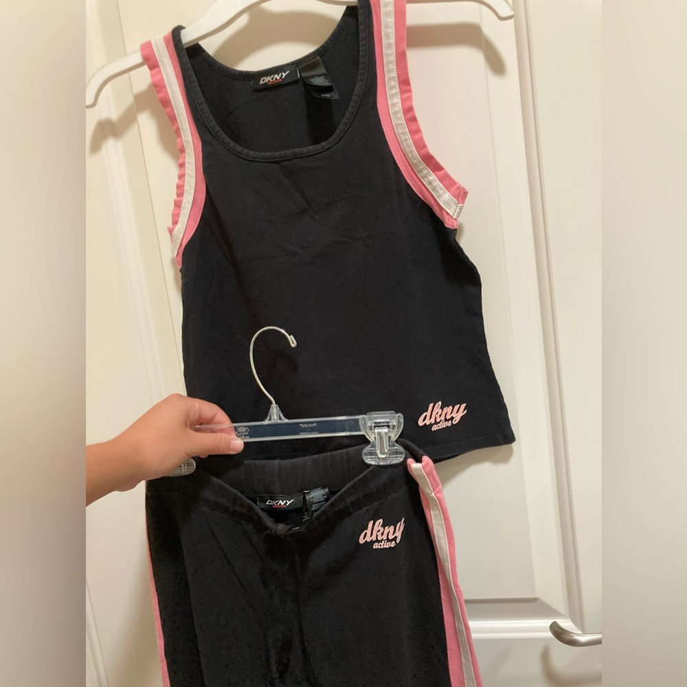 DKNY Active Wear Set Pink & Black